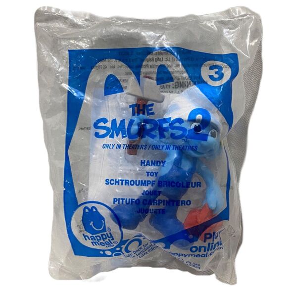 Mcdonalds 2013 Smurfs 2 Handy #3 Happy Meal Toy - Picture 1 of 5